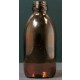 Threaded glass bottle amber PP 