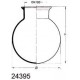 FLASK 4L ROUND BOTTOM FLAT FLANGE 138MM 