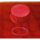 SCREW CAP PLASTIC PBT RED CLOSED GL25 