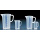 JUG L-FORM PP BLUE GRAD.+HANDLE 1000ML 