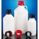 BOTTLE 500ML N/N HDPE BLACK UN-CERT 