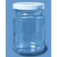 GLASS HONEY 390ML ROUND 