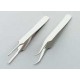 FORCEPS 105 MM 18/10 STEEL SHARP BENT 