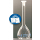 Volumetric flask w/ plastic stopper blue printed cl. A Normax 7/16 10 ml 