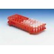 RACK MICROTEST TUBES RED PP 