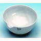 Evaporating basin,porcelain,hemispherical diam. 50 mm,height 20 mm,cap. 25 ml 