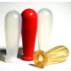 Pipet teats, transparent natural rubber/latex (NR) 
