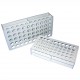 RACKS 50 PLACES DIAM. 16/17MM      WHITE IN ABS  