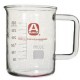 Sigma-Aldrich glass beaker with handle capacity 300 mL, borosilicate glass,