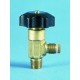 Lecture-bottle valve, CGA inlet 180M/110 CGA Inlet for 180M/110F, brass,