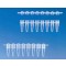 STRIP 8PCR TUBE 0.2ML PP CLEAR W/O CAP