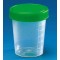 BEAKER URINE GRAD TO 125ML PP GREEN CAP