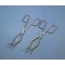 TONG CRUCIBLE PTFECOAT W/RIDGE L-250MM