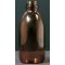 Threaded glass bottle amber PP 28