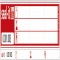 Seal-it security seal, red, LxW 178x30 mm