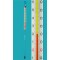 Industrial thermometer 213 mm, -30...+50:1°C special filling red