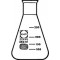 DURAN ERLENMEYER FLASK, 100ML, GRADUATED, NARROW MOUTH, NECK O.D. 22MM (Pack  10 ea)