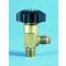 Lecture-bottle valve, CGA 180M/110F, 316